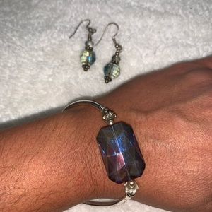 Earring & bracelet set